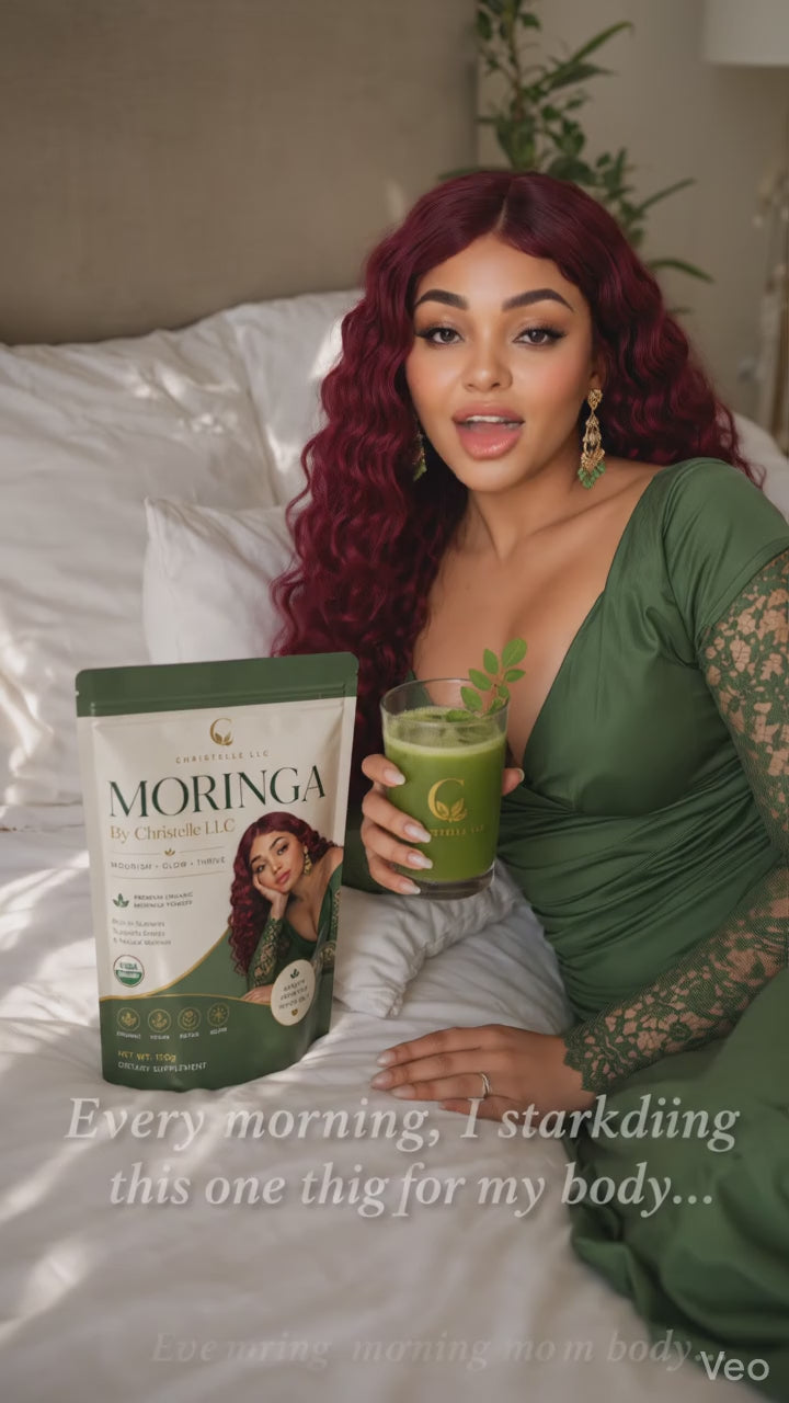 Christelle LLC Premium Organic Moringa Powder – 100g Superfood Supplement